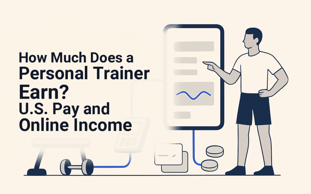 Personal trainer balancing gym sessions with recurring online coaching income