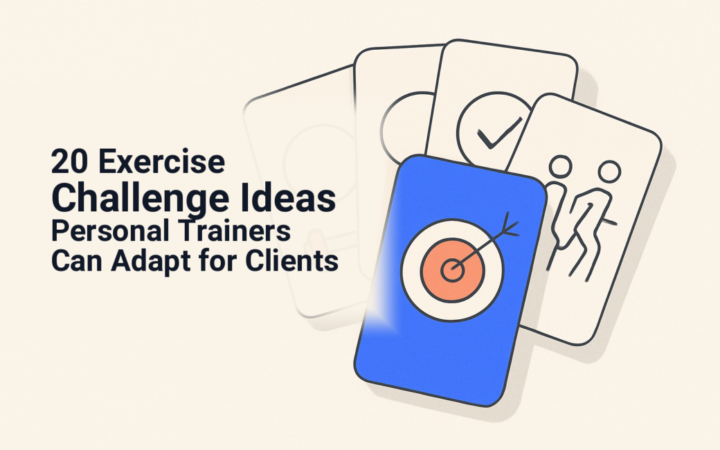 Personal trainer comparing challenge formats for clients with different goals and equipment